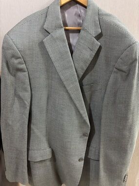 Hart Schaffner Marx Black & White Houndstooth Sport Coat